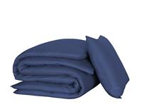 De Witte Lietaer De Witte Lietaer OLIVIA Dekbedovertrek Blue indigo 140x200/220 - thumbnail