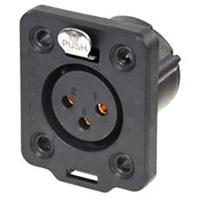 Neutrik NC3FDX-TOP female XLR chassisdeel 3p - thumbnail