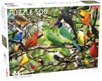 Tactic legpuzzel exotische vogels 47 x 31 cm 500 stukjes - thumbnail