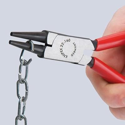 Knipex 22 05 140 Rondbektang Elektronica en fijnmechanica Recht Chroom-vanadium elektrostaal 140 mm