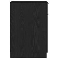 Bureaukast Zwart eiken 33 x 50 x 75 cm Bewerkt hout - thumbnail