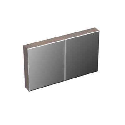 Spiegelkast Forzalaqua Uni 120x68.5x12.5 Cm 2 Deuren Tweezijdig Spiegel Eiken Silver Grey Spiegelkast Forzalaqua Uni 120x68.5x12.5 Cm 2 Deuren Tweezijdig Spiegel Eiken Silver Grey