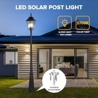 Lutec London Solar E12-Tuinlamp - thumbnail