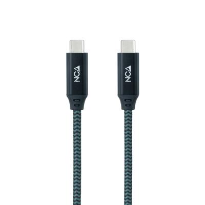 Nanocable 10.01.4301-L150-COMB USB 3.2 Gen2x2 kabel, 20 Gbit/s, 5 A/100 W, 4K/60 Hz, USB-C/M-USB-C/M, 1,5 m