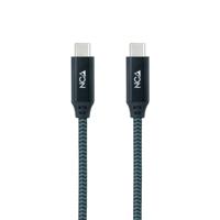 Nanocable 10.01.4301-L150-COMB USB 3.2 Gen2x2 kabel, 20 Gbit/s, 5 A/100 W, 4K/60 Hz, USB-C/M-USB-C/M, 1,5 m - thumbnail