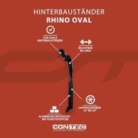 CONTEC achtervorkstandaard "rhino oval" ct rear kickstand oval 24" - 29" black - thumbnail