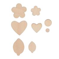 Goki houten knutsel bloemen, 75dlg. - thumbnail