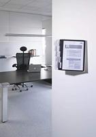 Durable Wandhouder | 10 zichtpanelen | zwart/grijs polyamide | met profielframef. | 1 stuk - 563122 563122 - thumbnail