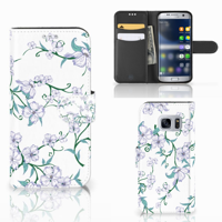 Samsung Galaxy S7 Uniek Hoesje Blossom White - thumbnail