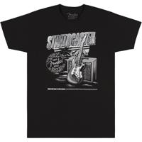 Fender Stratocaster 70th Anniversary Tee zwart XXL - thumbnail