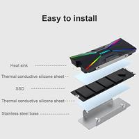 Xilence M2SSD.B.ARGB Geheugen module Koeler Zwart 1 stuk(s) - thumbnail