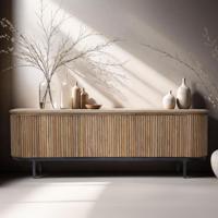 Livingfurn TV-meubel 'Lausanne' Teakhout, 170cm - thumbnail