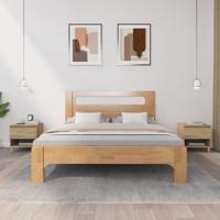 Nachtkastjes 2 st 50x46x50 cm bewerkt hout sonoma eikenkleurig - thumbnail