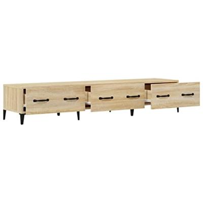 Tv-meubel 150x34,5x30 cm bewerkt hout sonoma eikenkleurig
