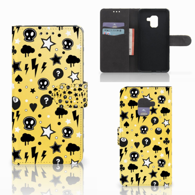 Telefoonhoesje met Naam Samsung Galaxy A8 2018 Punk Geel