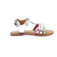Leren kindersandalen Diamanto KICKERS® zilver - thumbnail