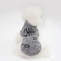 Herfst winter huisdier kleren huisdier vest Fishbone hoodie voor puppy hond grootte: XL (grijs) - thumbnail