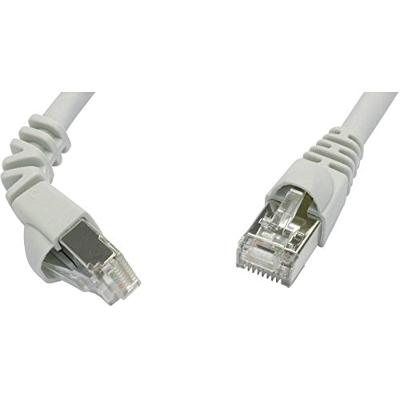 Telegärtner 100008669 RJ45 Netwerkkabel, patchkabel CAT 6A S/FTP 5.00 m Grijs Vlambestendig, Snagless 1 stuk(s)