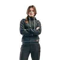 Blåkläder Dames hooded sweatvest 33731157 | Zwart Mêlee | Maat S - 7330509483374 - thumbnail