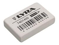 Gum lyra india rubber 40 stuks wit - thumbnail