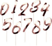 Cake Toppers Cijfers Roségoud Elegant Blush - 20 stuks - thumbnail
