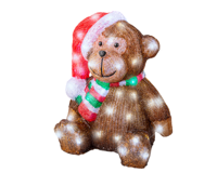 LED aap l25b29h35.5 cm bruin/koel wit Lumineo - Lumineo - thumbnail