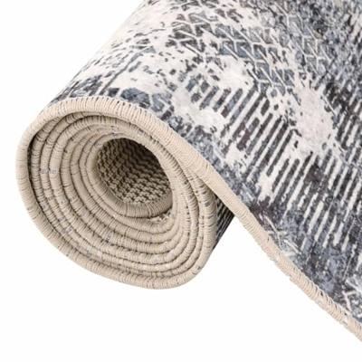 VidaXL Vloerkleed wasbaar anti-slip 80x300 cm meerkleurig