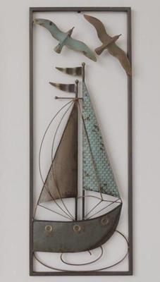 Frame 3D art - Zeilboot 2, 28X73cm Frame 3D art - Zeilboot 2, 28X73cm