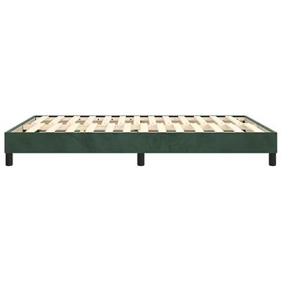 Boxspringframe fluweel donkergroen 140x200 cm Boxspringframe fluweel donkergroen 140x200 cm