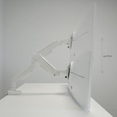 LC-Power LC-EQ-A49W flat panel bureau steun 124,5 cm (49 ) Wit LC-Power LC-EQ-A49W flat panel bureau steun 124,5 cm (49 ) Wit