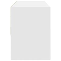 Schoenenrek stapelbaar 89,5x30x40 cm wit - thumbnail