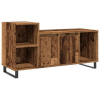 Tv-meubel 100x35x55 cm bewerkt hout oud houtkleurig - thumbnail