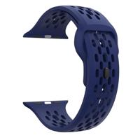 By Qubix - Ultimate Sport Edition bandje - Donkerblauw - Compatible met Apple Watch 44mm / 45mm / 46mm / 49mm - Compatible Apple watch bandjes - thumbnail