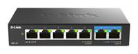 D-Link DMS-107 7-Port Multi-Gigabit Unmanaged Switch met twee 2.5G en vijf Gigabit Ports, Fanless, Low Profile, Compact, Metalen behuizing, QoS, Plug & Play - thumbnail