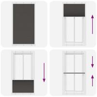 Pliss rolgordijn 105x200cm stofbreedte 104,4cm polyester zwart - thumbnail