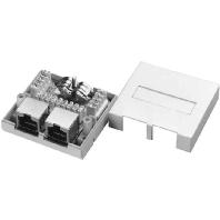 Telegärtner 100022997 Netwerkdoos Opbouw (op muur) CAT 6 Zuiver wit