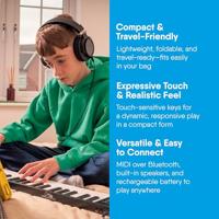 Carry-On Piano 49 Touch Black opvouwbare piano 49 toetsen - thumbnail