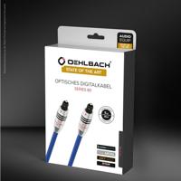 Toslink Audio Aansluitkabel [1x Toslink-stekker (ODT) - 1x Toslink-stekker (ODT)] 0.50 m Blauw Oehlbach XXL® Series 80 - thumbnail