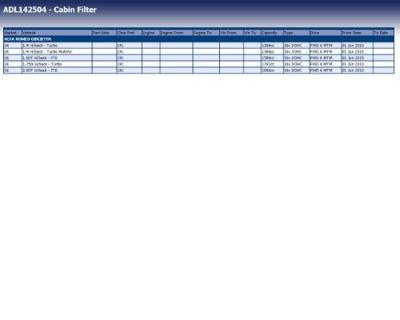 Interieurfilter ADL142504