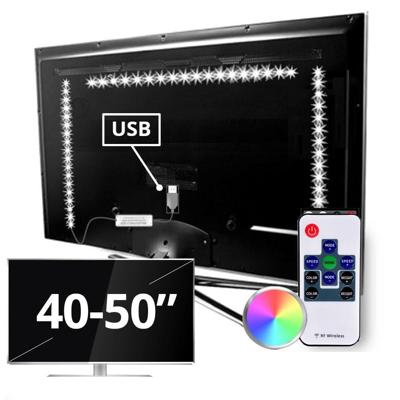 Tv led strip set met 3 RGB strips voor tv's van 40 tot 50 inch