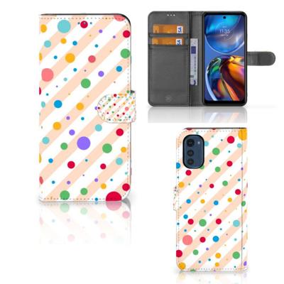 Motorola Moto E32 | Moto E32s | Telefoon Hoesje | Dots | Portemonnee hoesje