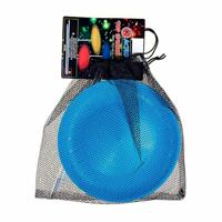 Eureka Acrobat balanceerbord met stok - lichtblauw - thumbnail