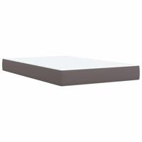 Boxspring met matras kunstleer grijs 120x190 cm - thumbnail