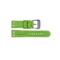 TW Steel horlogeband TWB32 Leder Groen 22mm + wit stiksel - thumbnail