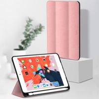 TOTUDESIGN horizontale Flip lederen draagtas voor iPad mini (2019) met houder & slaap/Wake-up functie & Pensleuf (rosé goud) - thumbnail