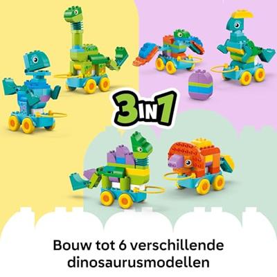 LEGO DUPLO 3-in-1 dinosaurussen op wielen 10451 - thumbnail