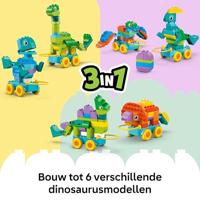 LEGO DUPLO My Town 10451 Dinosaurussen op wielen 3-in-1 - Vroeg leerspel voor 3-jarigen - thumbnail