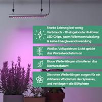 Venso LED-plantenlamp groei 65 cm 230 V LED vast ingebouwd 35 W RGBW 1 stuk(s) - thumbnail