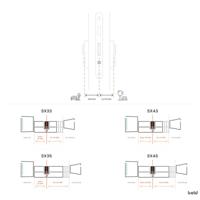 Bold Elite Smart Lock Cilinder SX33 Zilver + Bolt Connect - thumbnail
