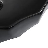 Wastafel 46x17 cm keramiek zwart - thumbnail